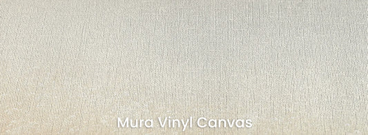 Zbliżenie na fototapetę GOLDEN MIST - tapeta z delikatną mglistą abstrakcją na podłożu o fakturze płótna.