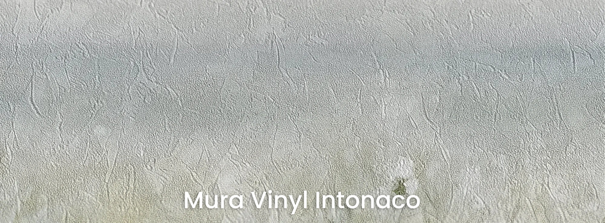 Zbliżenie na fototapetę PORCELAIN WILDSCAPE - tapeta z delikatną łąką w porannej mgle na podłożu o strukturze tartego tynku.