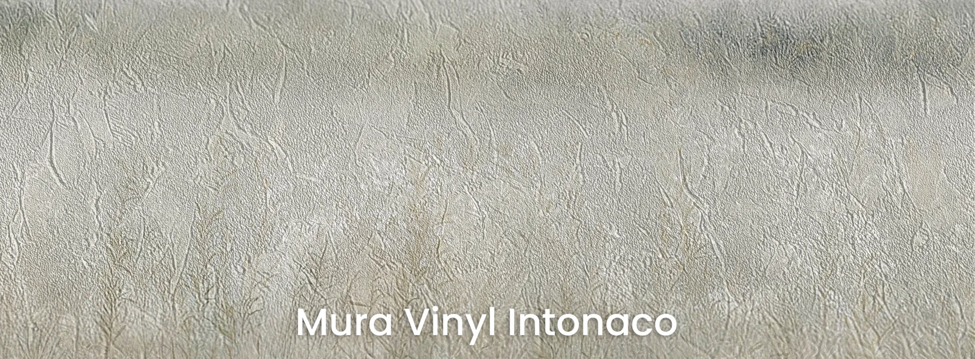 Zbliżenie na fototapetę WHISPERED MEADOW - tapeta z mglistą łąką i kwiatami na podłożu o strukturze tartego tynku.