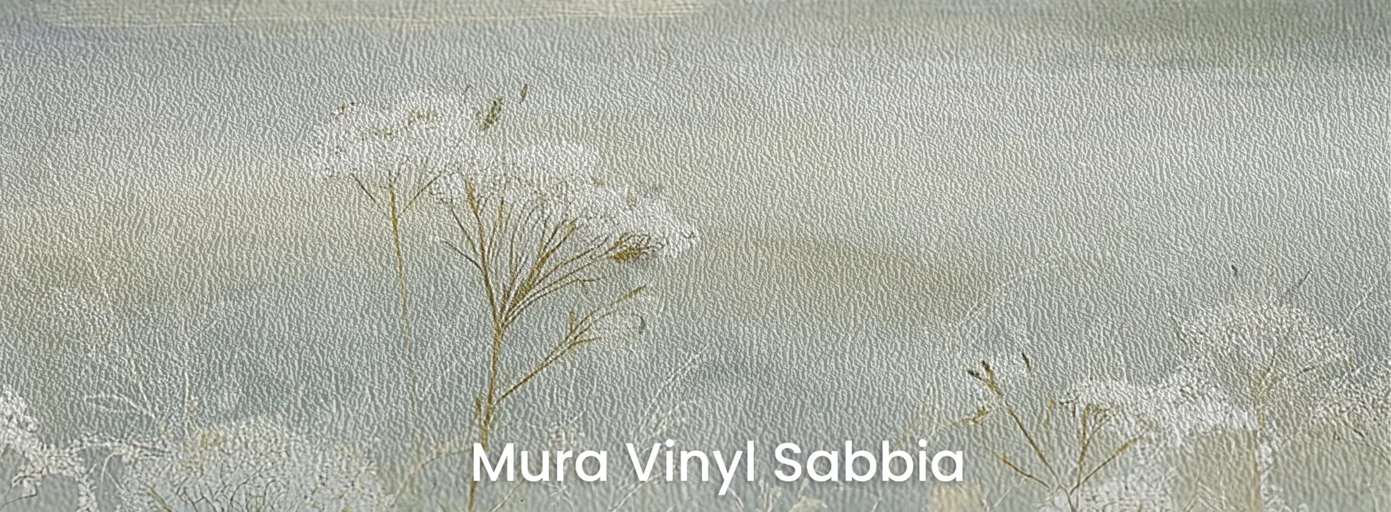 Zbliżenie na fototapetę COASTAL WHISPERS - tapeta z łąką nad brzegiem morza na podłożu o strukturze ziarna piasku.