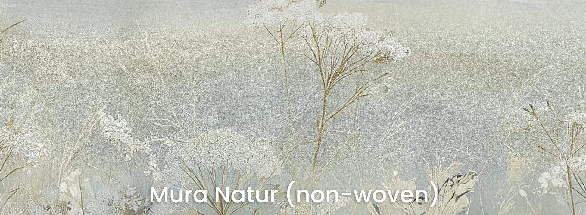 Zbliżenie na fototapetę COASTAL WHISPERS - tapeta z łąką nad brzegiem morza na naturalnym podłożu ekologicznym.