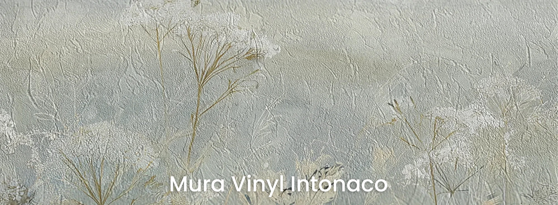 Zbliżenie na fototapetę COASTAL WHISPERS - tapeta z łąką nad brzegiem morza na podłożu o strukturze tartego tynku.