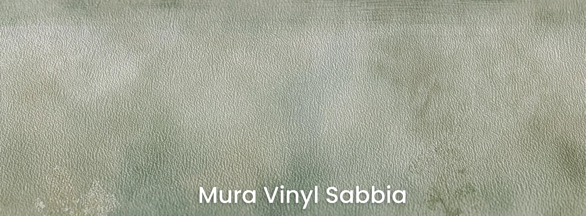 Zbliżenie na fototapetę FROST BLOSSOM VISTA - tapeta z mglistą łąką kwiatów na podłożu o strukturze ziarna piasku.