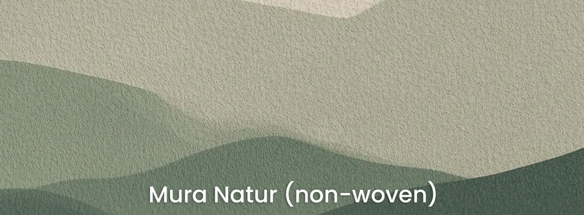 Zbliżenie na fototapetę TERRACOTTA HIGHLANDS - tapeta z łąką i górami na naturalnym podłożu ekologicznym.