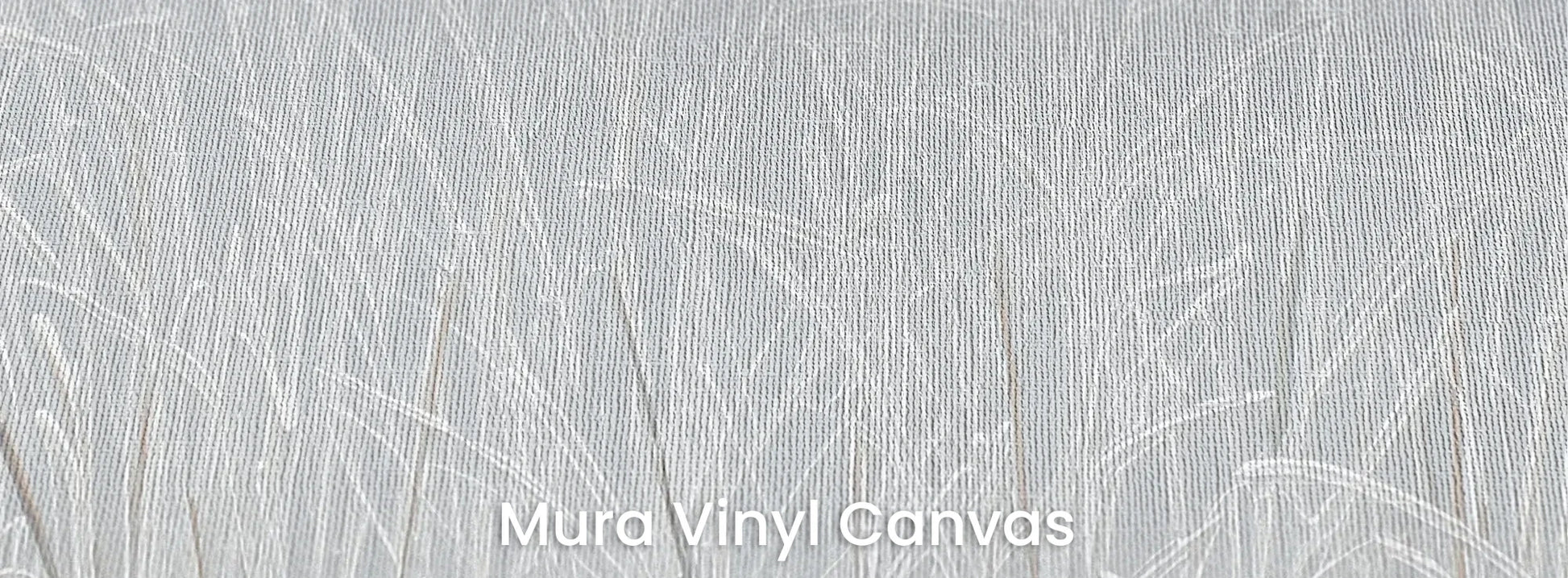 Zbliżenie na fototapetę FROSTBOUND SERENITY - tapeta z zimowymi trawami w szarej mgle na podłożu o fakturze płótna.