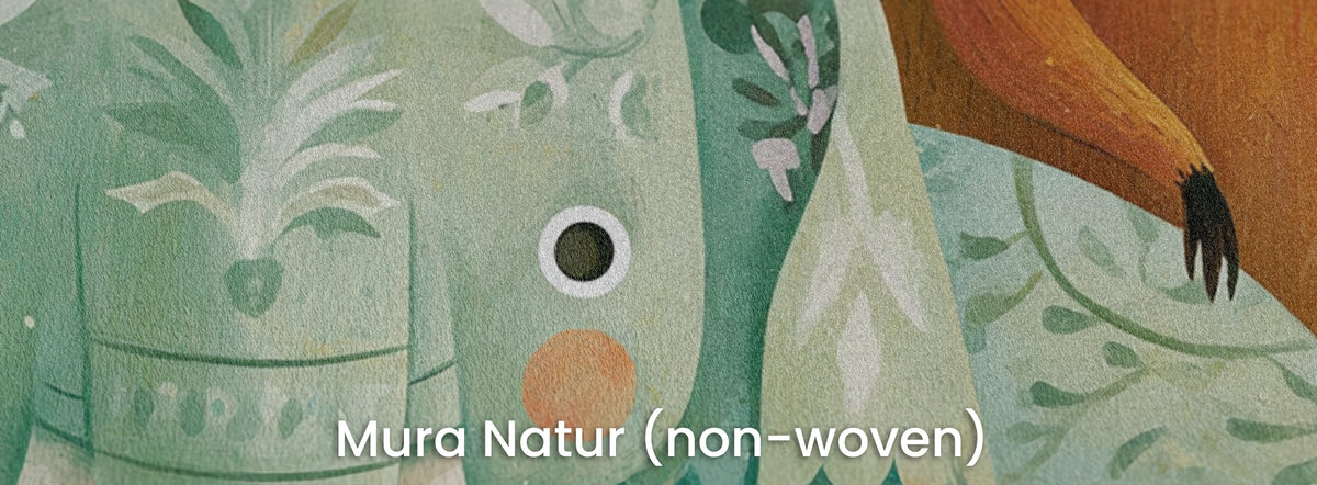 EMERALD THICKET - malarska tapeta z leśnymi zwierzętami — Mura Natur