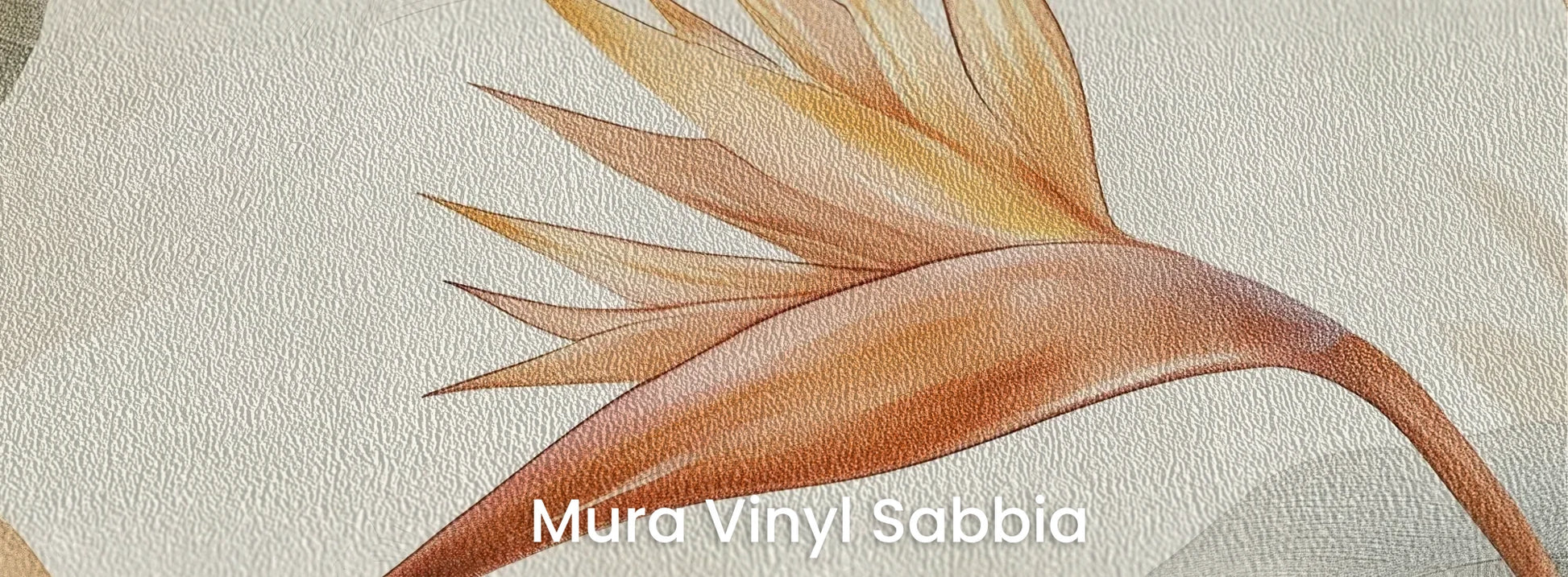 Zbliżenie na fototapetę CORAL HARMONY - tapeta z tropikalnymi kwiatami w pastelowych odcieniach na podłożu o strukturze ziarna piasku.