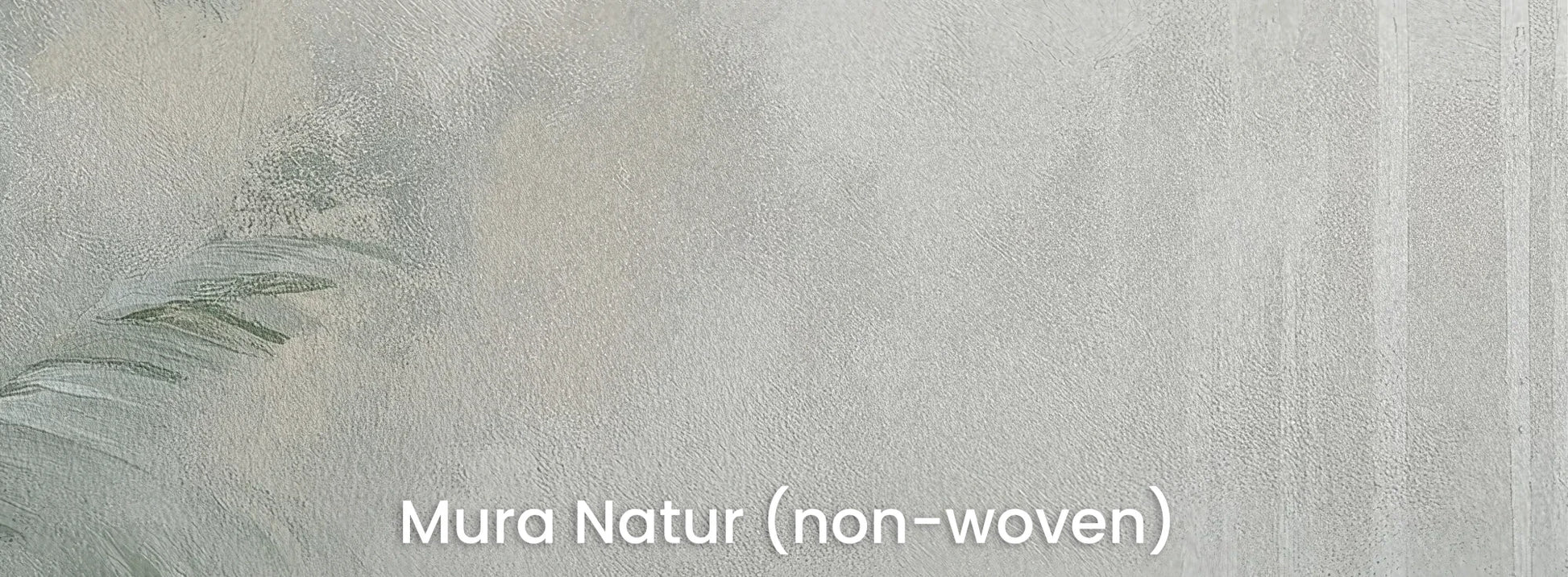 Zbliżenie na fototapetę MISTY VALLEY - tapeta z tropikalnym lasem we mgle na naturalnym podłożu ekologicznym.