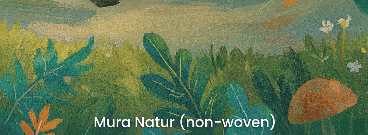 DANCING HOLLOW - tapeta z leśnymi zwierzętami dla dzieci — Mura Natur