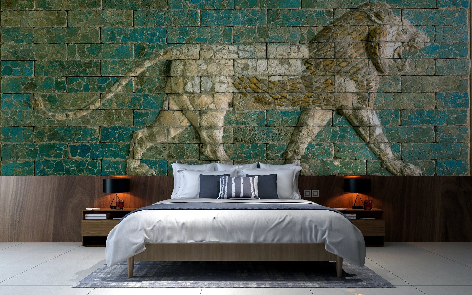 Fototapeta "Panel with striding lion" - Right - DECOMURA