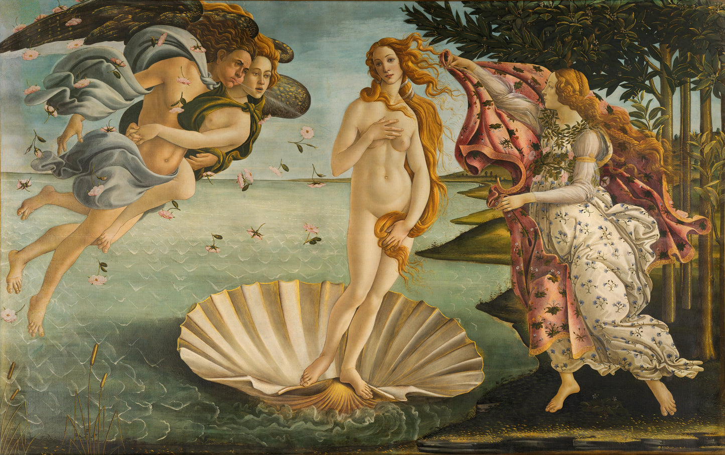 Botticelli_Sandro_The_birth_of_Venus_1483_-_1485 - wallpaper design prepared by decomura