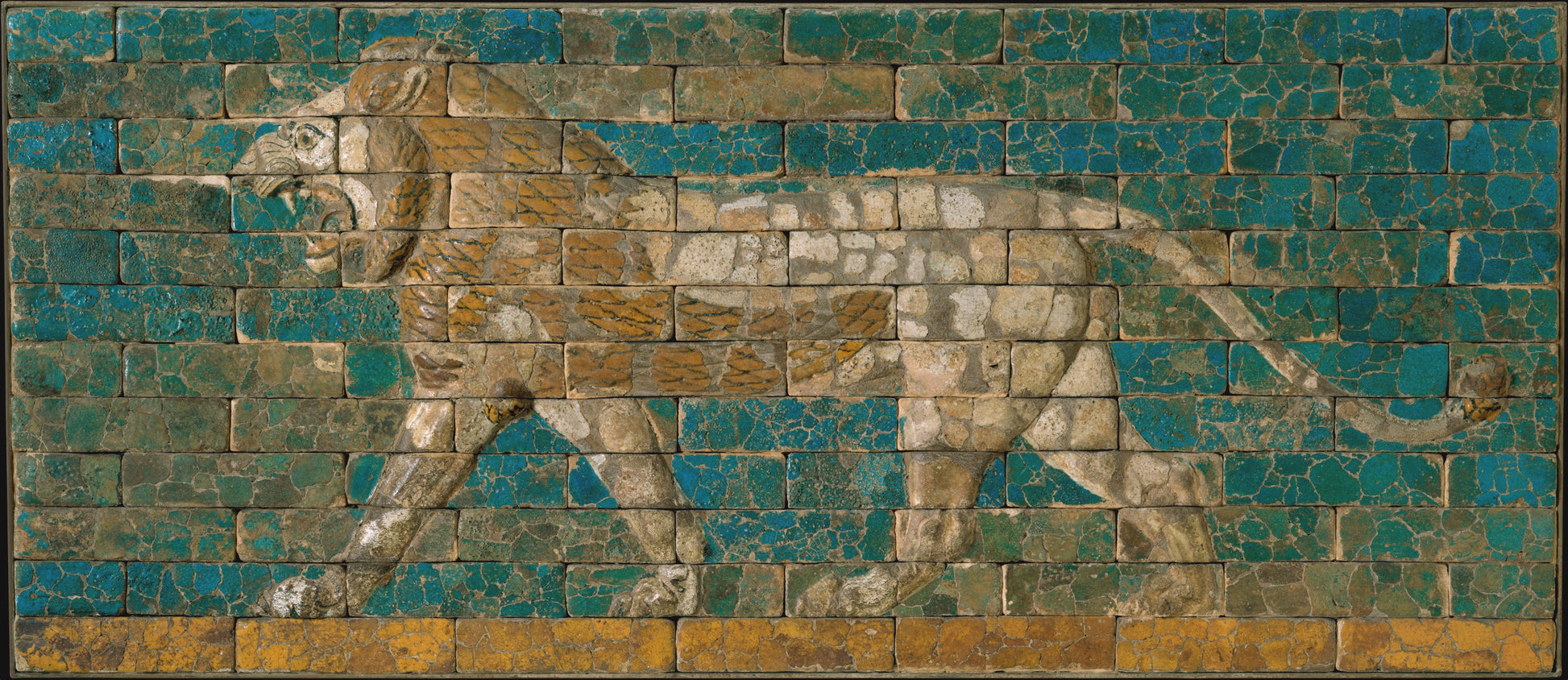 Fototapeta "Panel with striding lion" - Left - DECOMURA