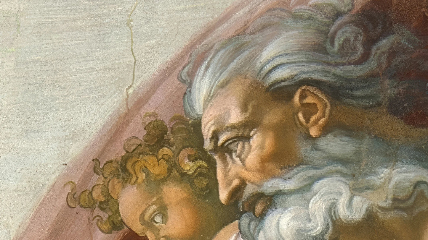 Fototapeta "Stworzenie Adama" autorstwa Michała Anioła (1511-1512)
