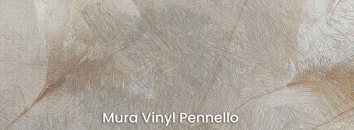 ARABESQUE on Mura Vinyl Pennello – brushstrokes in a pearly background