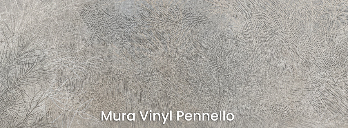 BRUSHWOOD na podłożu Mura Vinyl Pennello – widoczne pociągnięcia pędzla w mglistym tle