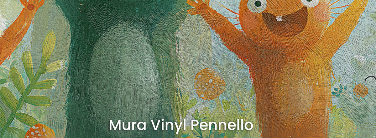CHEERING THICKET - leśna gromada z uniesionymi łapkami — Mura Pennello