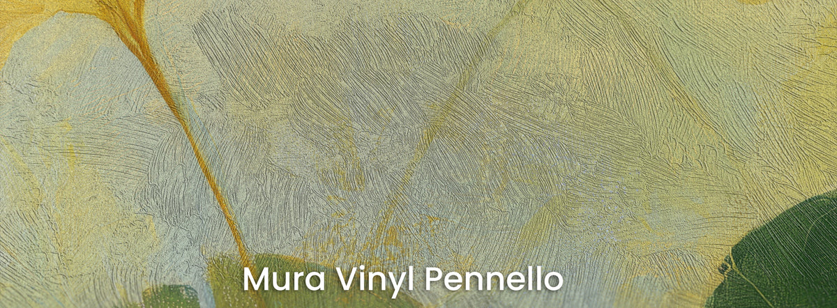 CHARTREUSE on Mura Vinyl Pennello – visible brushstrokes