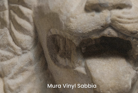 Photo wallpaper "History of Art: Limestone Reclining Lion" (5° secolo a.C.)