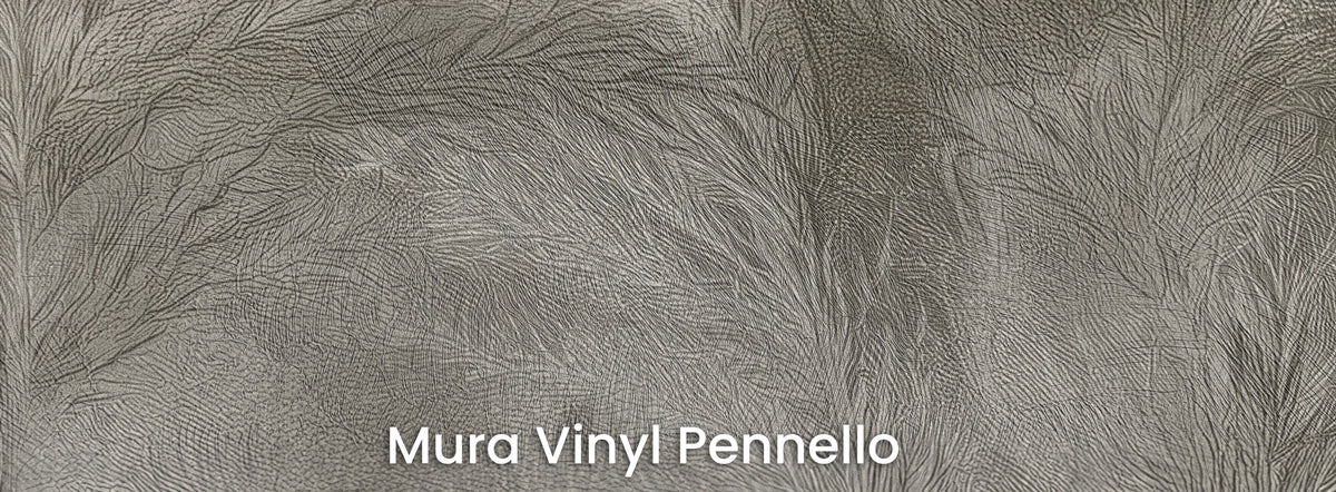 DRYPOINT auf Mura Vinyl Pennello – sichtbare Pinselstriche auf dem Hintergrund der Rispen