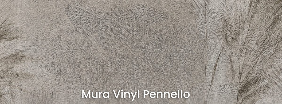 FAWN QUILLS sobre el soporte Mura Vinyl Pennello: pinceladas visibles