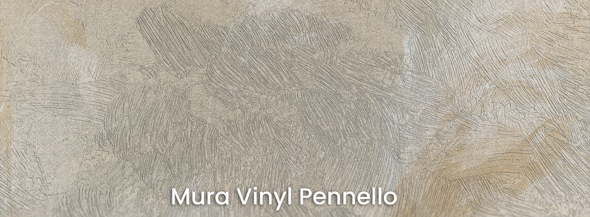 FIELD STUDY sur le support Mura Vinyl Pennello – coups de pinceau visibles