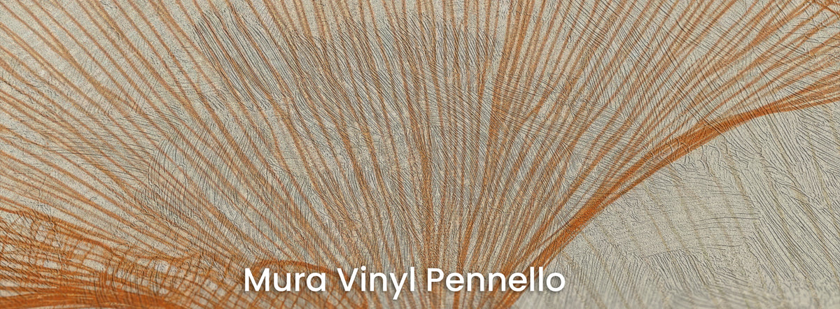 HENNA THREAD sobre el soporte Mura Vinyl Pennello – pinceladas visibles