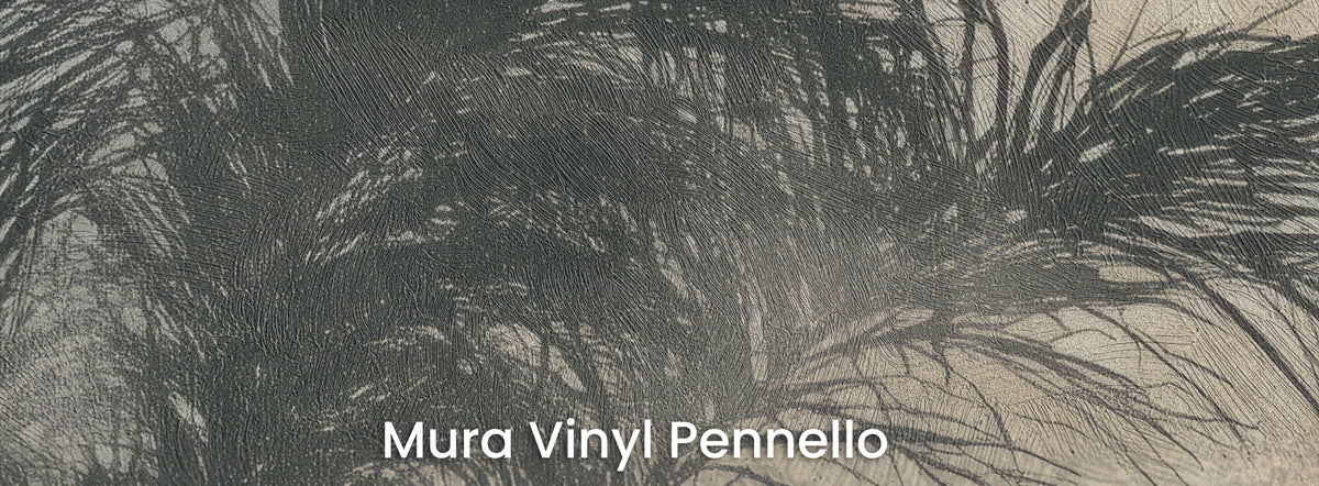 MONSOON auf dem Trägermaterial Mura Vinyl Pennello – Struktur von Pinselstrichen