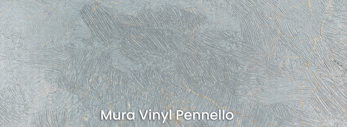 OPALINE GILT na podłożu Mura Vinyl Pennello – widoczne pociągnięcia pędzla