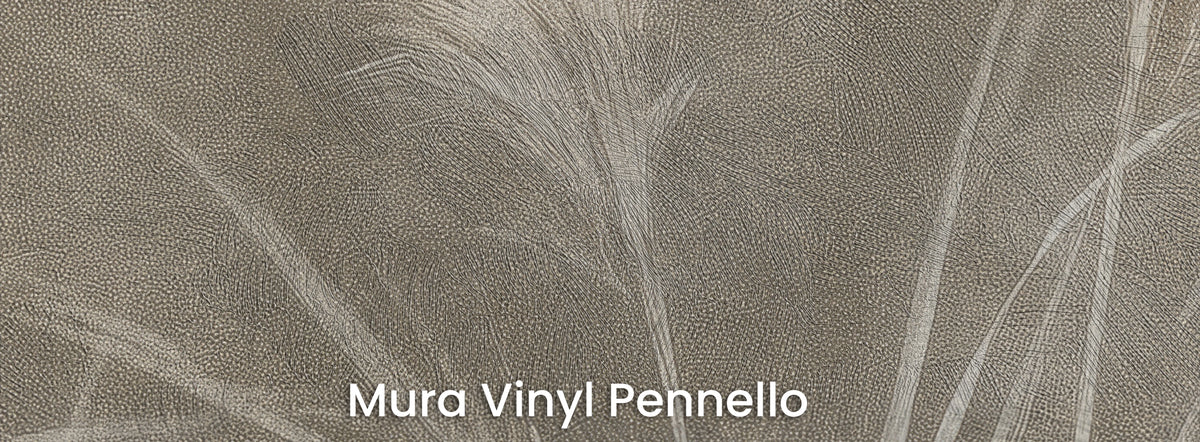 PAMPAS PAUSE na podłożu Mura Vinyl Pennello – widoczne pociągnięcia pędzla