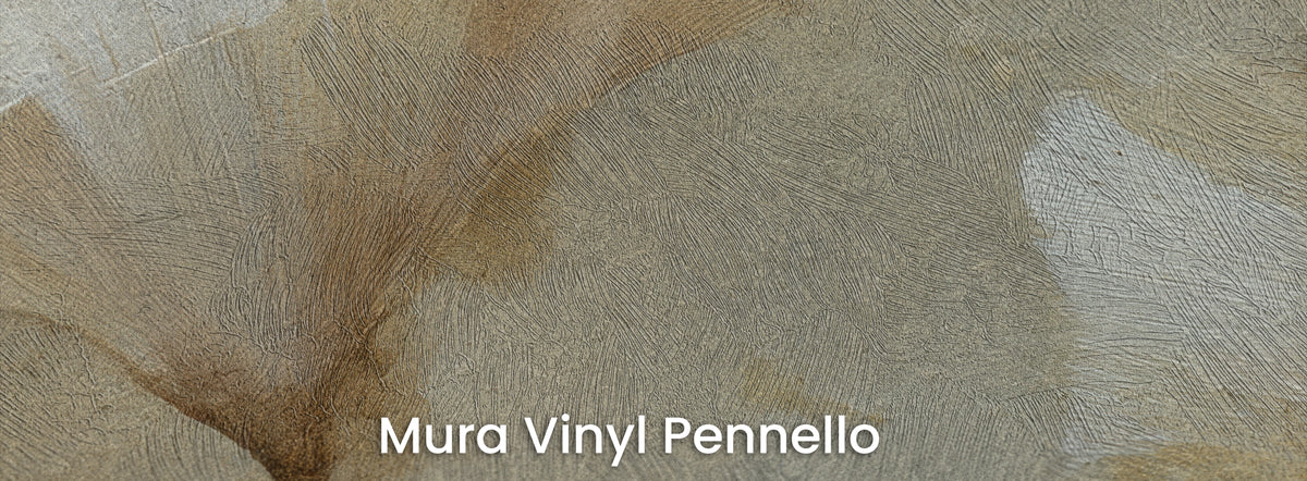 RUSSET LIMEWASH na podłożu Mura Vinyl Pennello – pociągnięcia pędzla