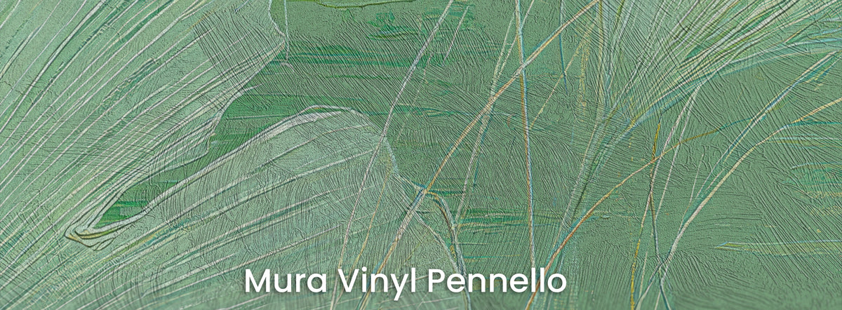STILL POND sur support Mura Vinyl Pennello – coups de pinceau dans les lignes herbeuses
