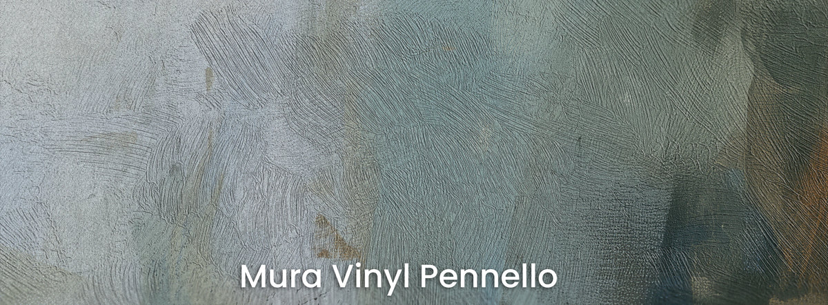 WILD FORELOCK sul supporto Mura Vinyl Pennello – azzurro chiaro sulla struttura delle pennellate