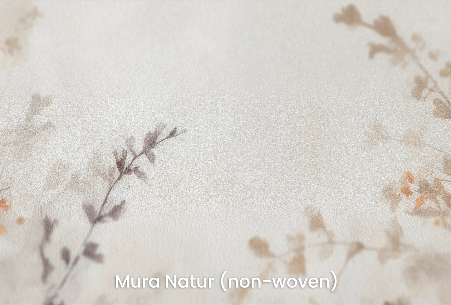 Zbliżenie na artystyczną fototapetę o nazwie EtherealBlossoms na podłożu Mura Natur (non-woven) - naturalne i ekologiczne podłoże.