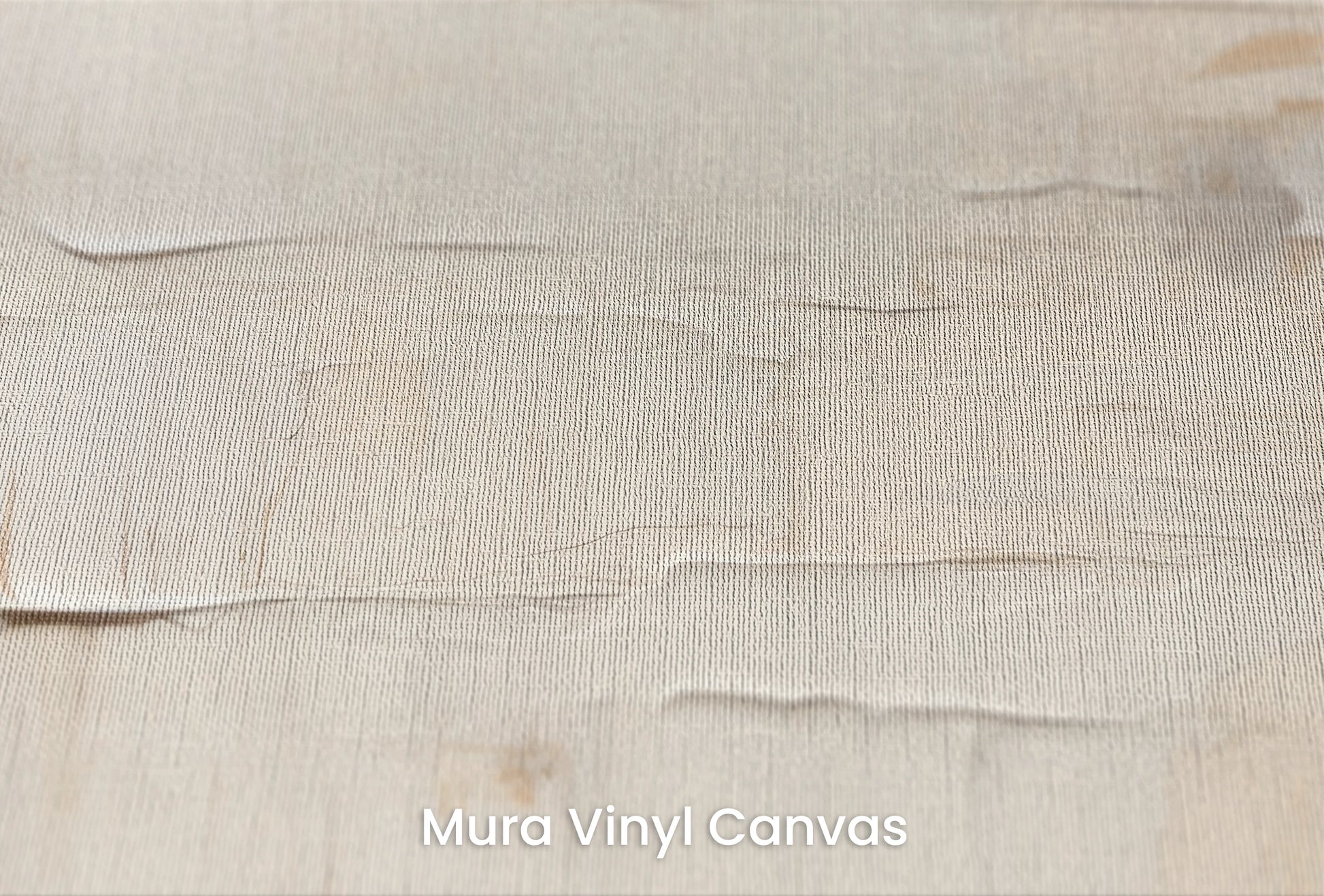 Zbliżenie na artystyczną fototapetę o nazwie Tranquil Canvas na podłożu Mura Vinyl Canvas - faktura naturalnego płótna.