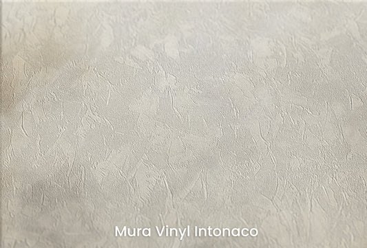 Zbliżenie na artystyczną fototapetę o nazwie SMOKE WHIRLS na podłożu Mura Vinyl Intonaco - struktura tartego tynku.