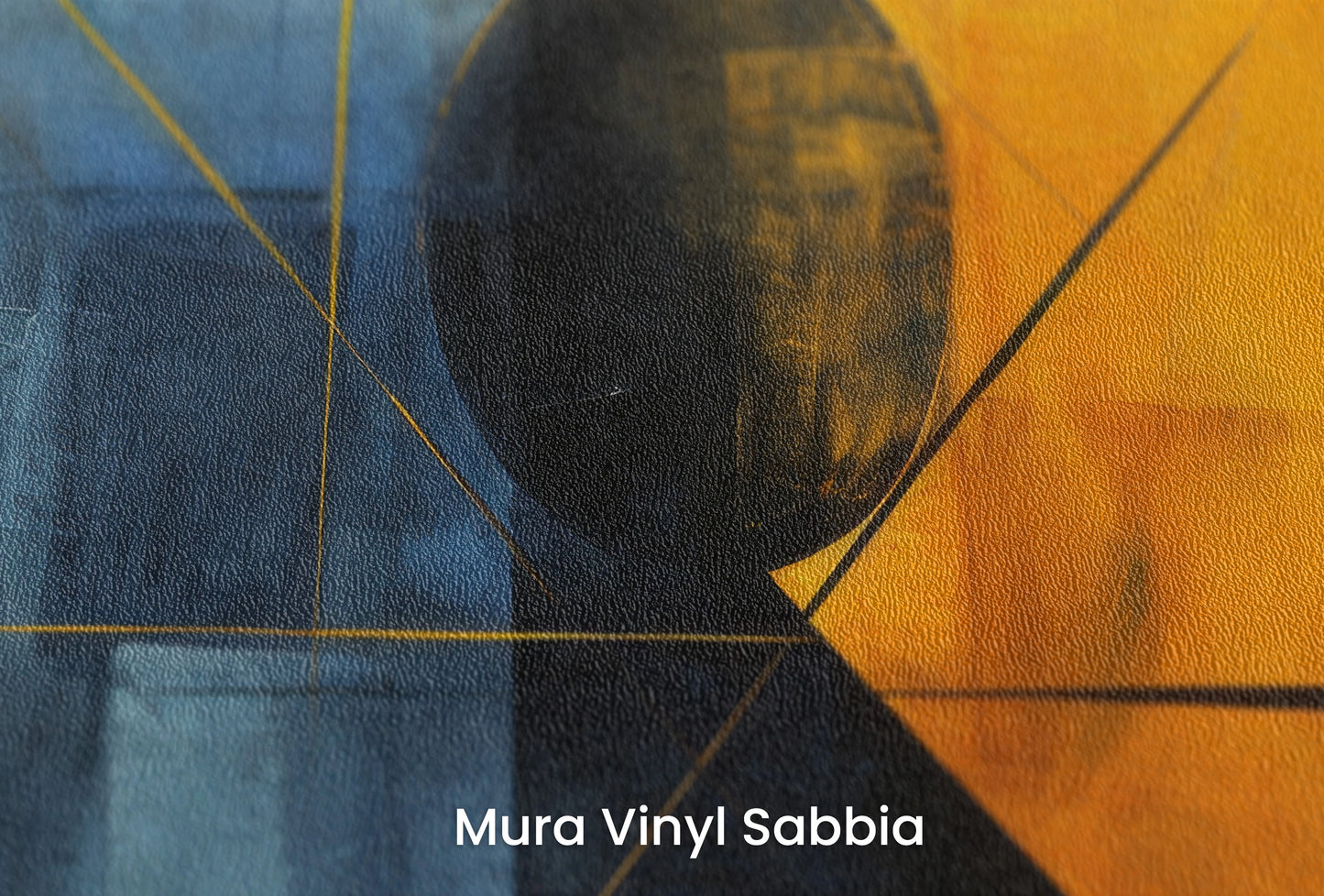Zbliżenie na artystyczną fototapetę o nazwie Night's Embrace na podłożu Mura Vinyl Sabbia struktura grubego ziarna piasku.