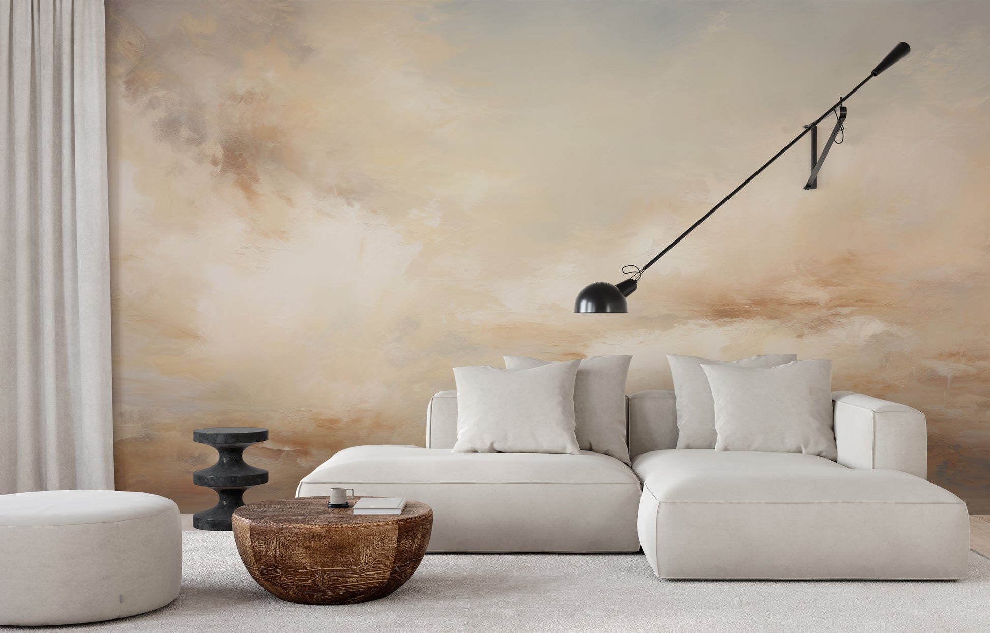 Fototapeta o nazwie DAWN WHISPER CLOUDS użyta w aranzacji wnętrza.