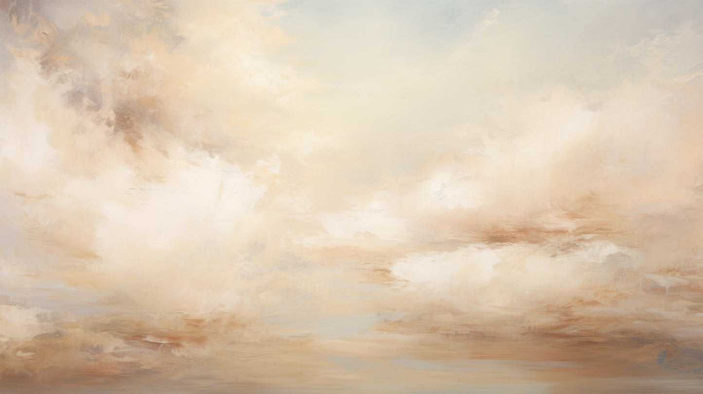 Prezentacja całego wzoru fototapety o nazwie DAWN WHISPER CLOUDS