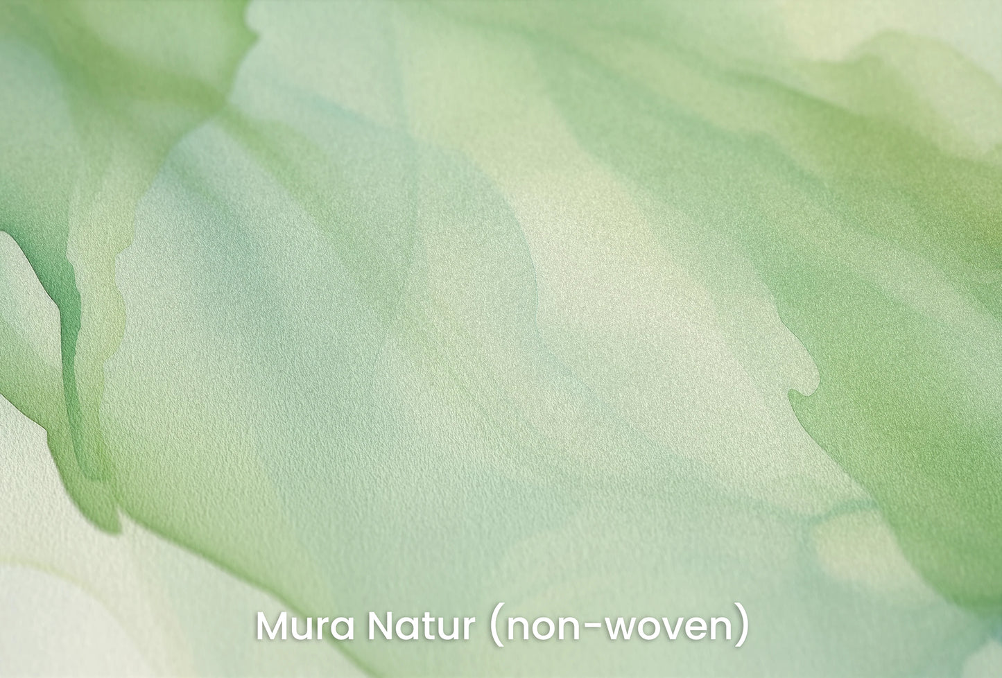 Zbliżenie na artystyczną fototapetę o nazwie Światło Leśne na podłożu Mura Natur (non-woven) - naturalne i ekologiczne podłoże.