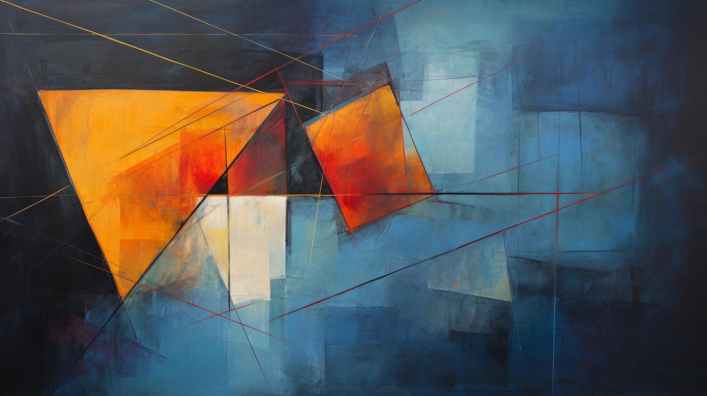 Podgląd wzoru: Prezentacja całego wzoru fototapety o nazwie Sunset Geometry