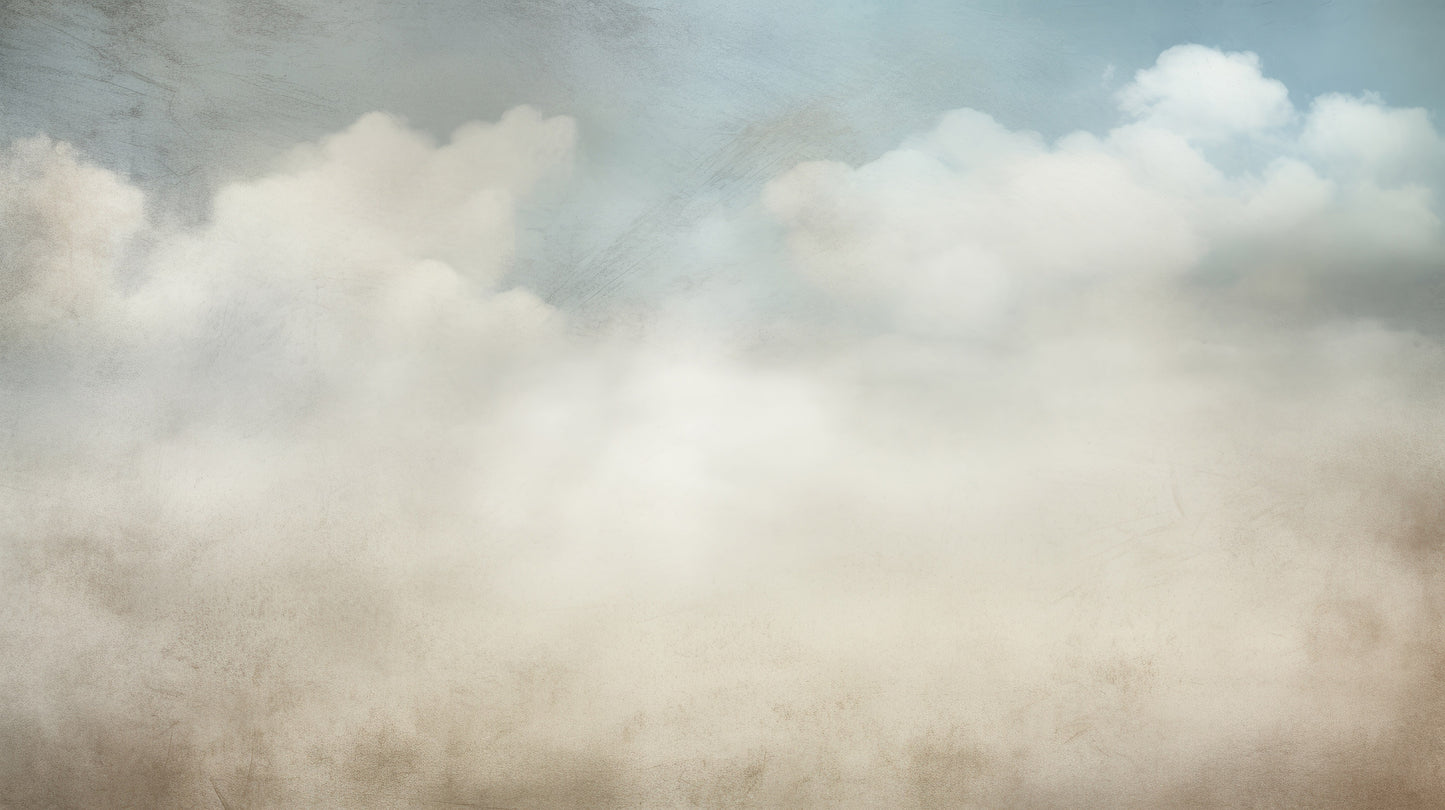 Prezentacja całego wzoru fototapety o nazwie SERENE CUMULUS VISTA
