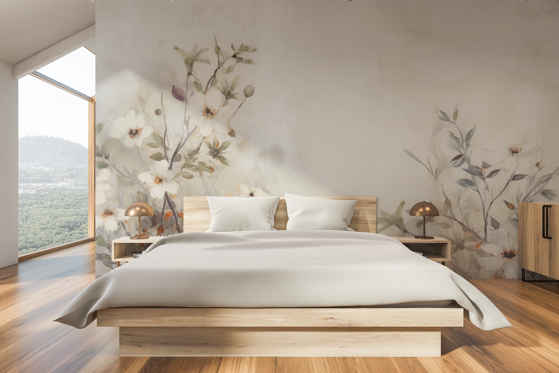 Fototapeta o nazwie TranquilGreens użyta w aranzacji wnętrza.