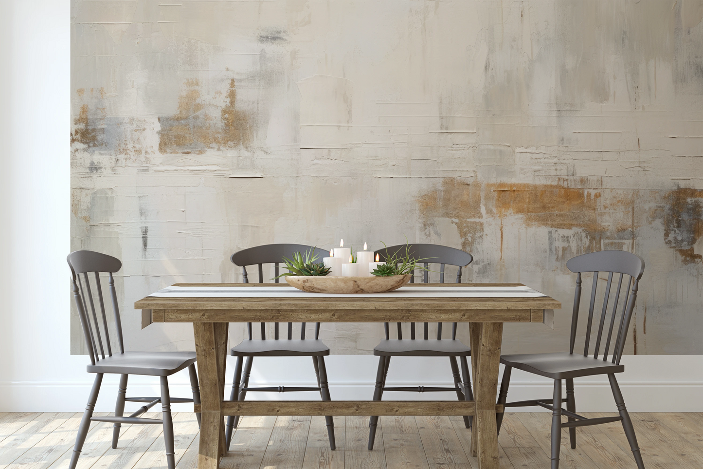 Fototapeta malowana o nazwie Reflective Echo pokazana w aranżacji wnętrza.