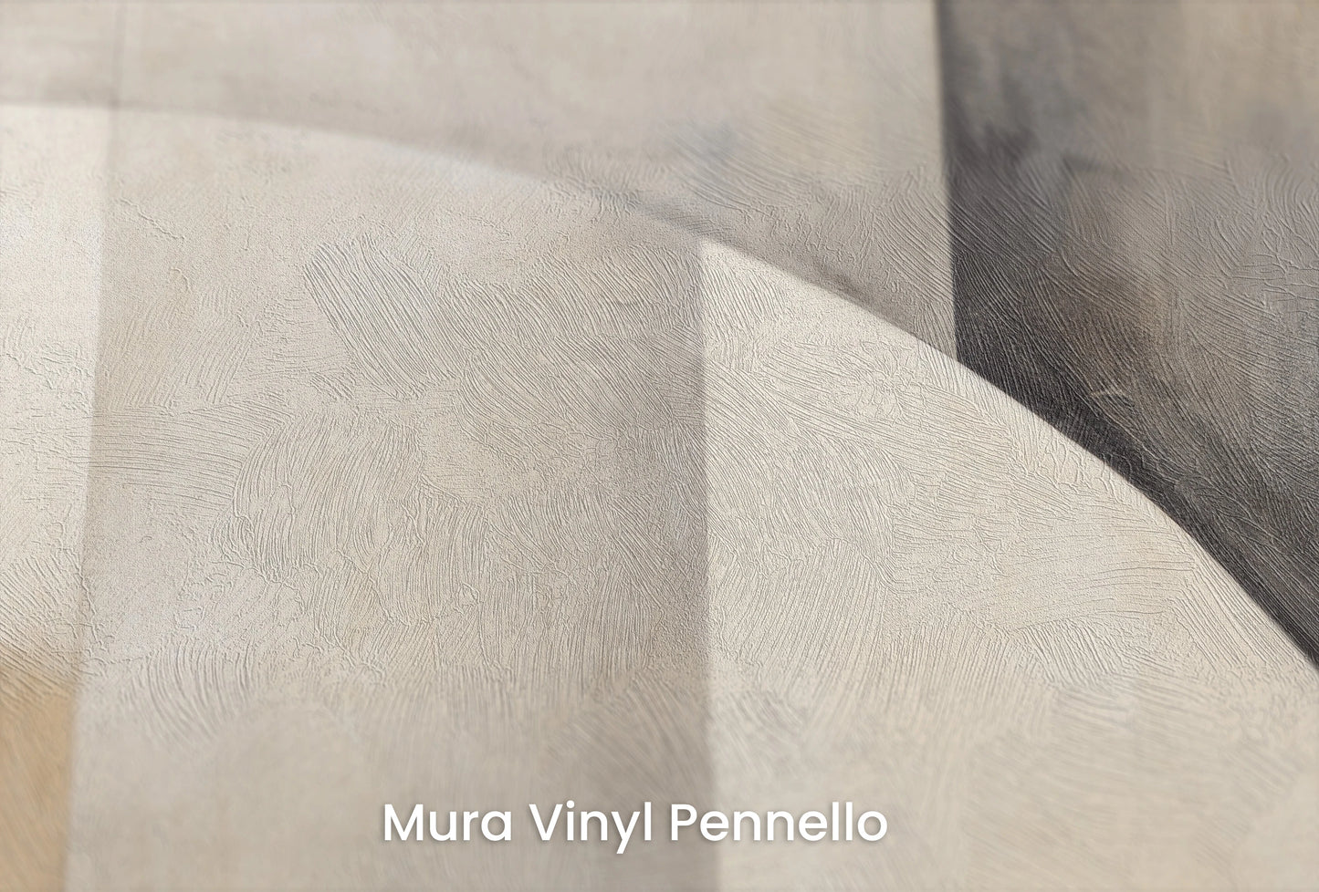 Zbliżenie na artystyczną fototapetę o nazwie Abstract Harmony #3 na podłożu Mura Vinyl Pennello - faktura pociągnięć pędzla malarskiego.