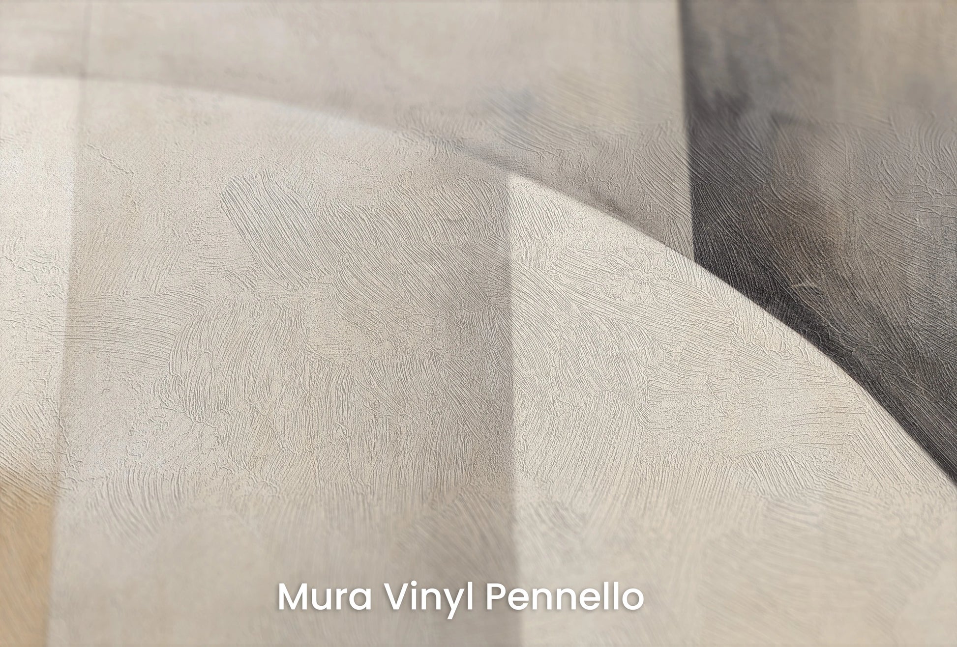 Zbliżenie na artystyczną fototapetę o nazwie Abstract Harmony #3 na podłożu Mura Vinyl Pennello - faktura pociągnięć pędzla malarskiego.