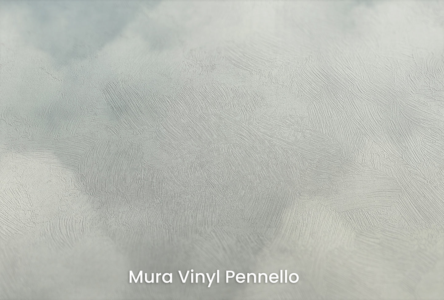 Zbliżenie na artystyczną fototapetę o nazwie SOFT CLOUDS REPOSE na podłożu Mura Vinyl Pennello - faktura pociągnięć pędzla malarskiego.