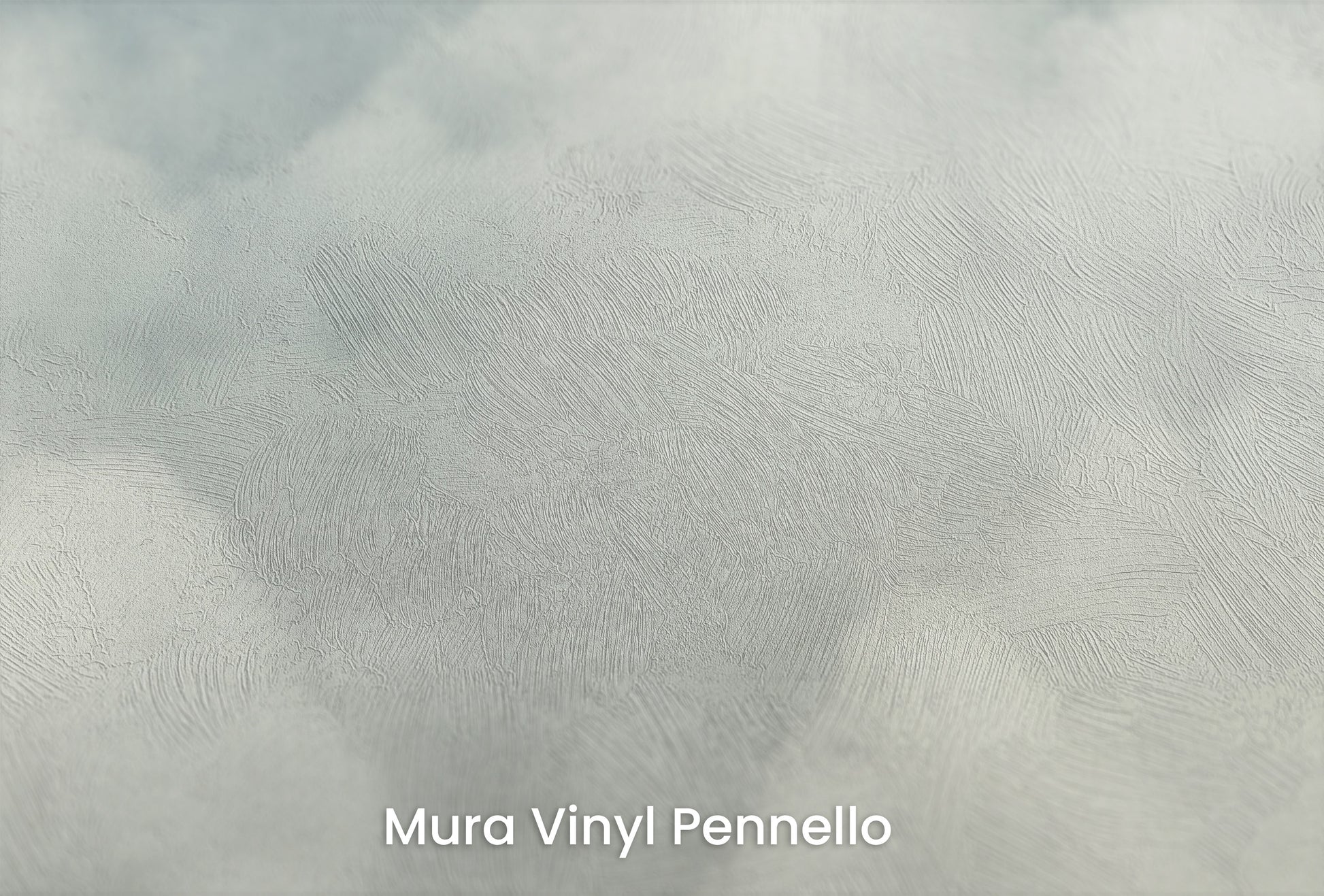 Zbliżenie na artystyczną fototapetę o nazwie SOFT CLOUDS REPOSE na podłożu Mura Vinyl Pennello - faktura pociągnięć pędzla malarskiego.
