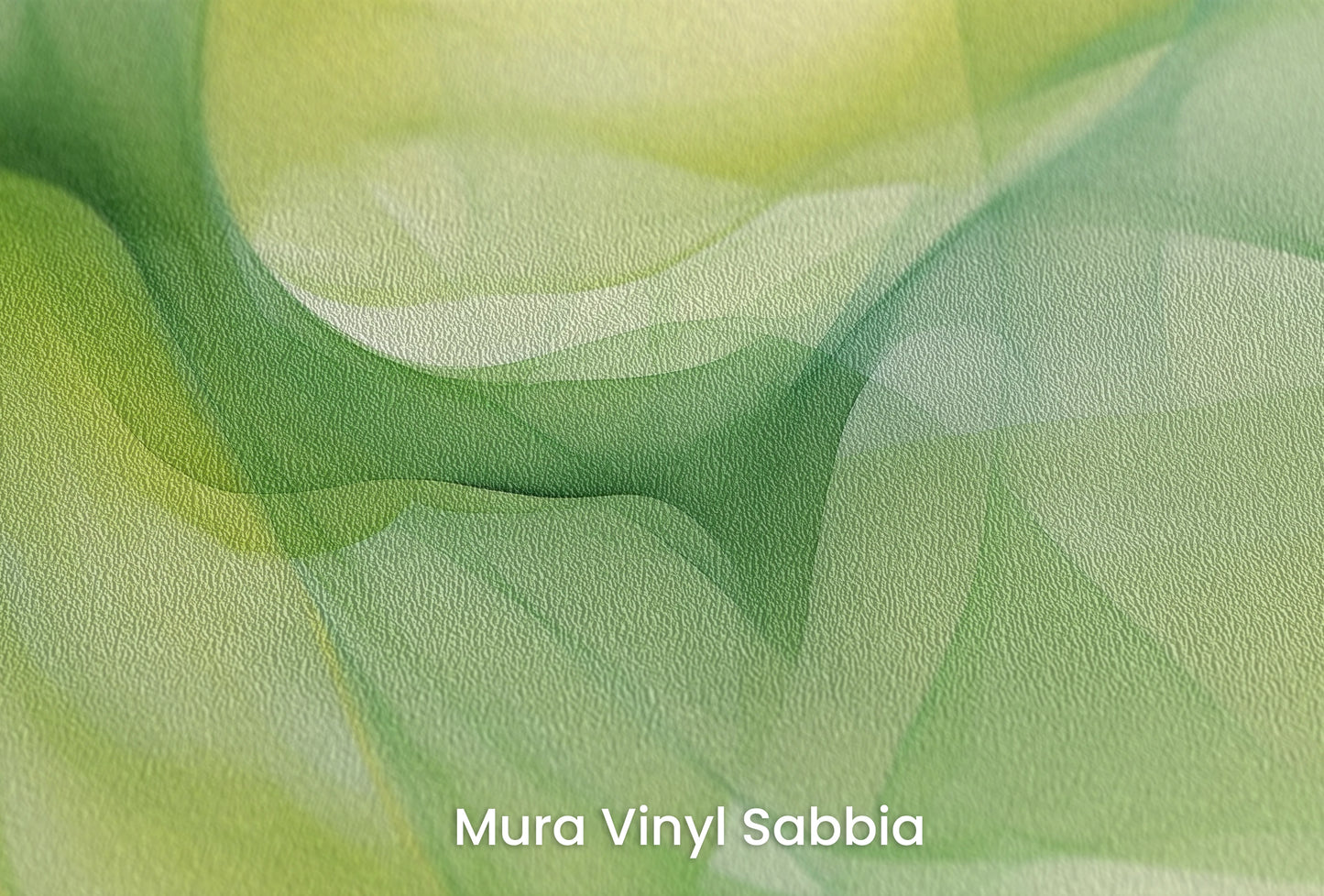 Zbliżenie na artystyczną fototapetę o nazwie Żółty Wir na podłożu Mura Vinyl Sabbia struktura grubego ziarna piasku.