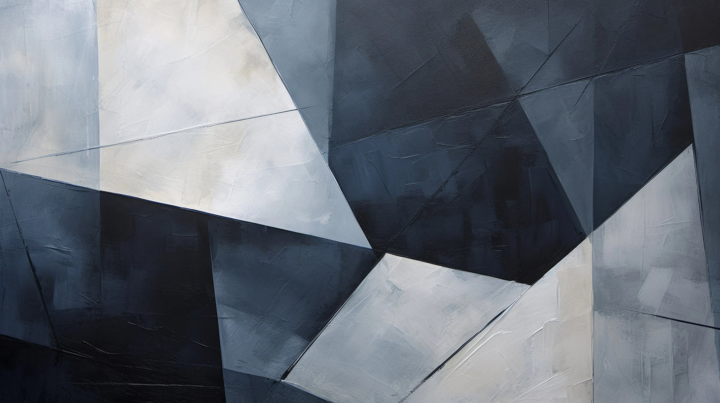 Prezentacja całego wzoru fototapety o nazwie Geometric Depths #2