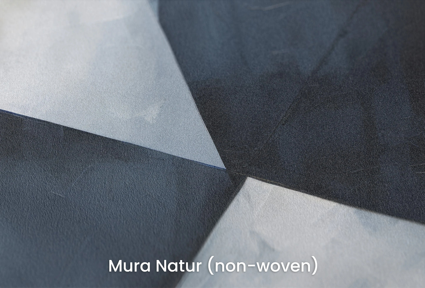 Zbliżenie na artystyczną fototapetę o nazwie Geometric Depths #2 na podłożu Mura Natur (non-woven) - naturalne i ekologiczne podłoże.